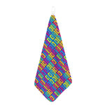 Colorful Cassette Tape Print Hand Towel