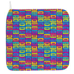 Colorful Cassette Tape Print Hand Towel