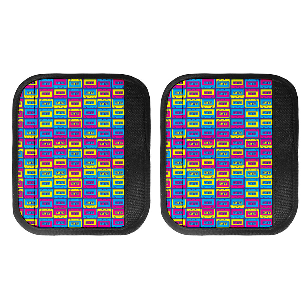 Colorful Cassette Tape Print Handle Covers