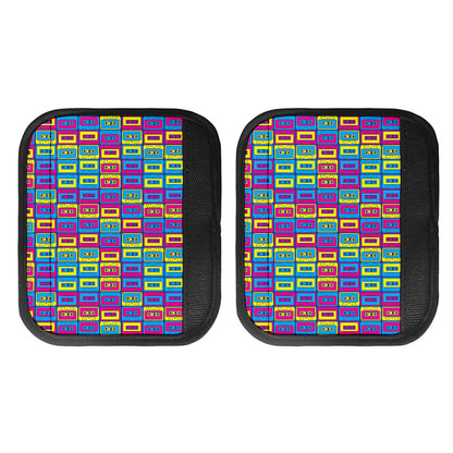 Colorful Cassette Tape Print Handle Covers