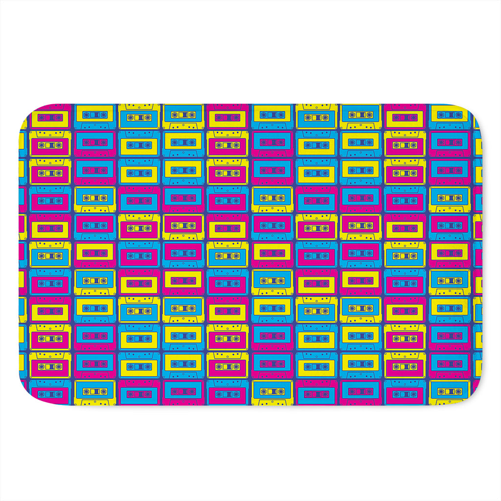 Colorful Cassette Tape Print Indoor Door Mat