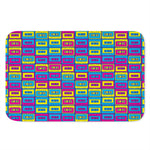 Colorful Cassette Tape Print Indoor Door Mat