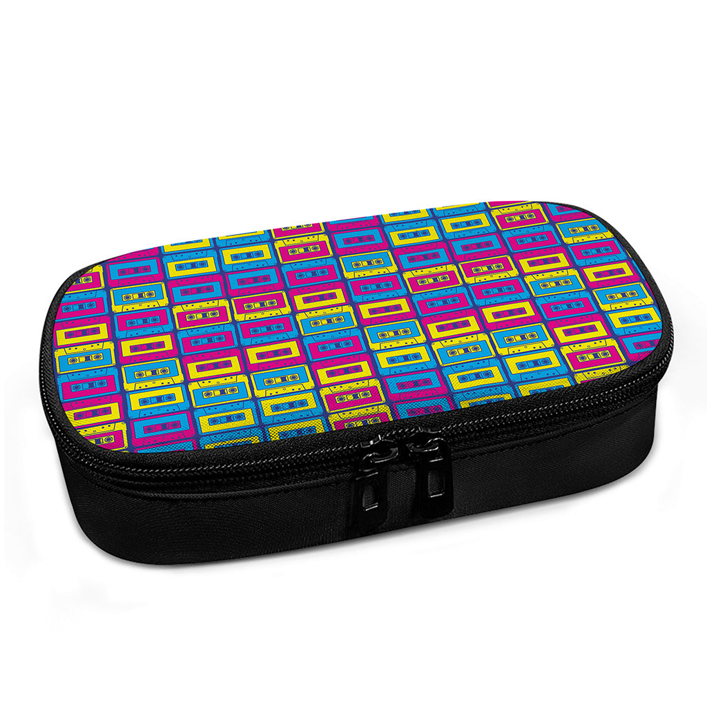 Colorful Cassette Tape Print Insulin Cooler Travel Case