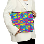 Colorful Cassette Tape Print Laptop Sleeve
