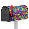 Colorful Cassette Tape Print Mailbox Cover