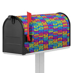 Colorful Cassette Tape Print Mailbox Cover