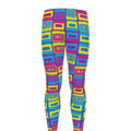 Colorful Cassette Tape Print Men's Leggings