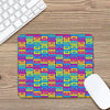 Colorful Cassette Tape Print Mouse Pad