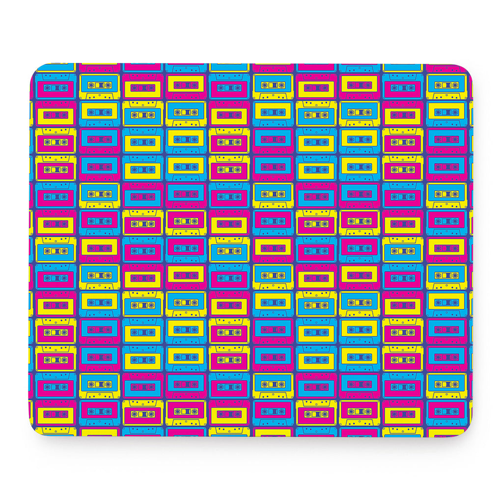 Colorful Cassette Tape Print Mouse Pad