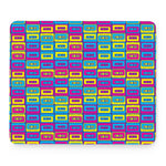 Colorful Cassette Tape Print Mouse Pad