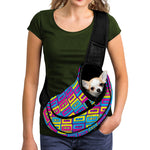 Colorful Cassette Tape Print Pet Sling Carrier