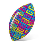 Colorful Cassette Tape Print Rugby Ball