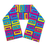 Colorful Cassette Tape Print Scarf