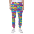 Colorful Cassette Tape Print Joggers