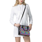 Colorful Cassette Tape Print Shoulder Handbag