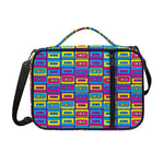 Colorful Cassette Tape Print Shoulder Strap Bible Bag