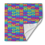 Colorful Cassette Tape Print Silk Bandana