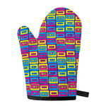 Colorful Cassette Tape Print Single Oven Mitt