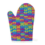 Colorful Cassette Tape Print Single Oven Mitt