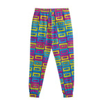 Colorful Cassette Tape Print Sweatpants