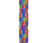 Colorful Cassette Tape Print Table Runner