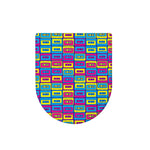 Colorful Cassette Tape Print Toilet Lid Cover
