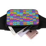 Colorful Cassette Tape Print Waist Bag