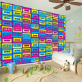 Colorful Cassette Tape Print Wall Sticker