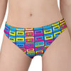 Colorful Cassette Tape Print Women's Panties