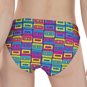 Colorful Cassette Tape Print Women's Panties