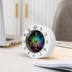 Colorful Chakras Aura Print Alarm Clock