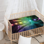 Colorful Chakras Aura Print Baby Crib Sheet
