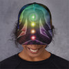 Colorful Chakras Aura Print Baseball Cap