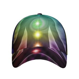 Colorful Chakras Aura Print Baseball Cap