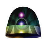 Colorful Chakras Aura Print Beanie