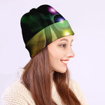 Colorful Chakras Aura Print Beanie
