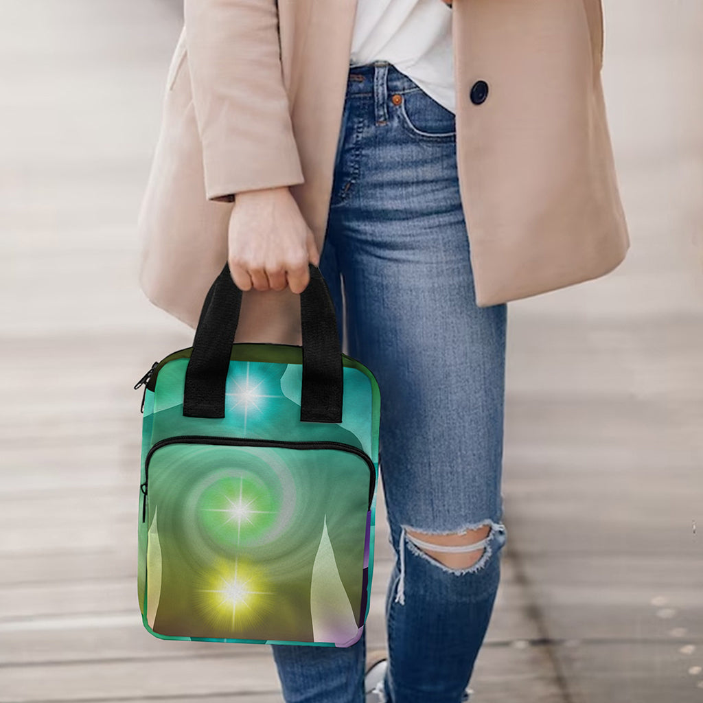 Colorful Chakras Aura Print Bible Tote Bag