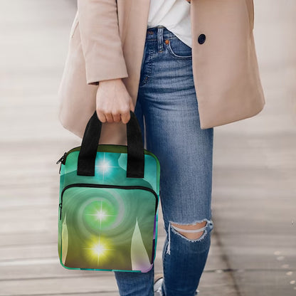 Colorful Chakras Aura Print Bible Tote Bag