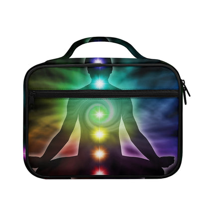Colorful Chakras Aura Print Briefcase Bible Bag