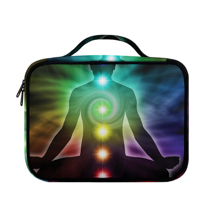 Colorful Chakras Aura Print Briefcase Bible Bag