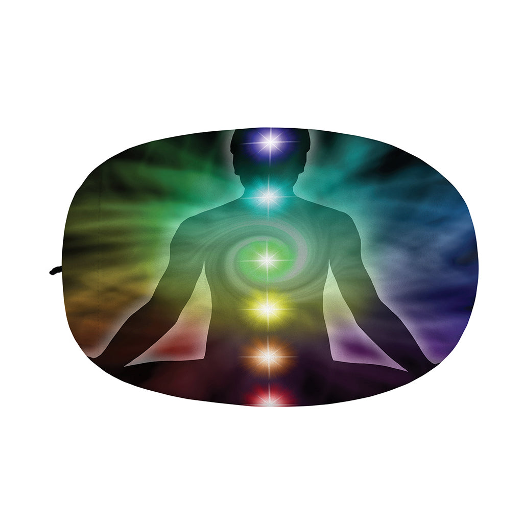 Colorful Chakras Aura Print Car Side Mirror Covers