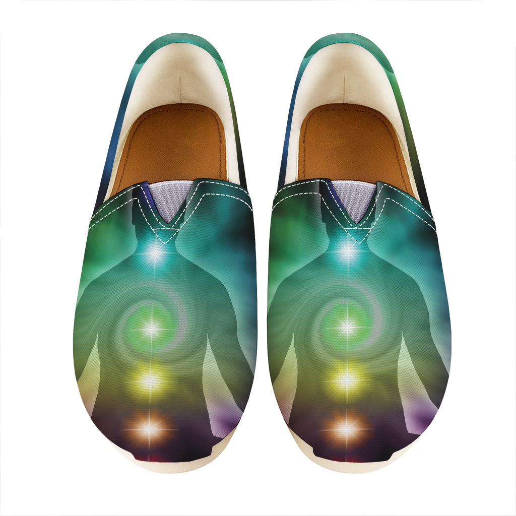 Colorful Chakras Aura Print Casual Shoes