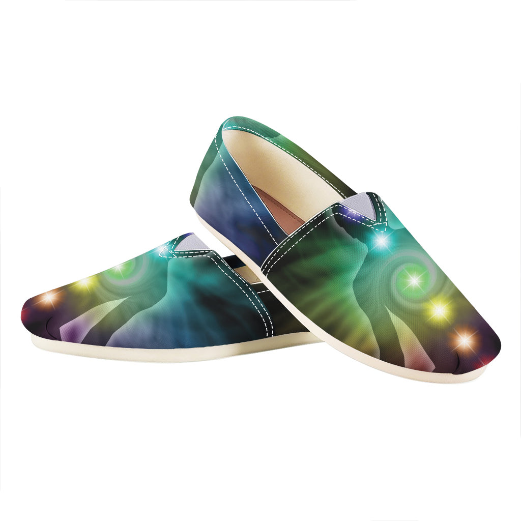 Colorful Chakras Aura Print Casual Shoes