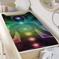 Colorful Chakras Aura Print Changing Pad Cover