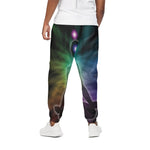 Colorful Chakras Aura Print Cotton Pants
