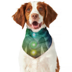 Colorful Chakras Aura Print Dog Bandana