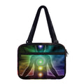 Colorful Chakras Aura Print Double Strap Bible Bag