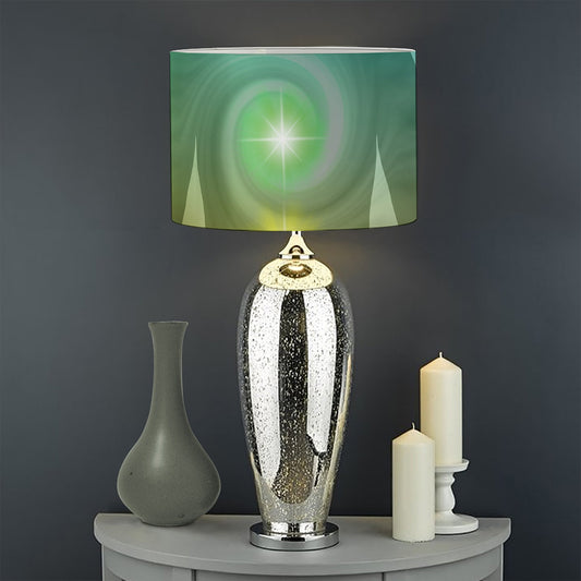 Colorful Chakras Aura Print Drum Lamp Shade