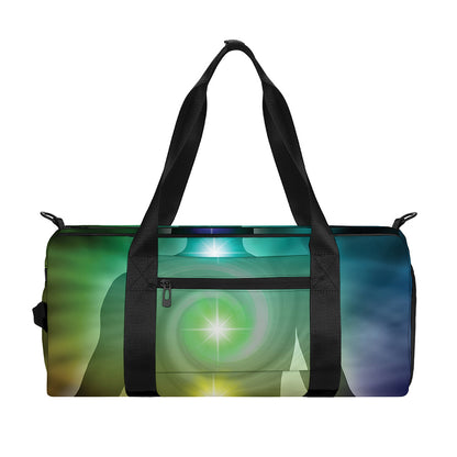 Colorful Chakras Aura Print Gym Bag