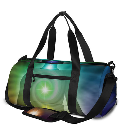 Colorful Chakras Aura Print Gym Bag